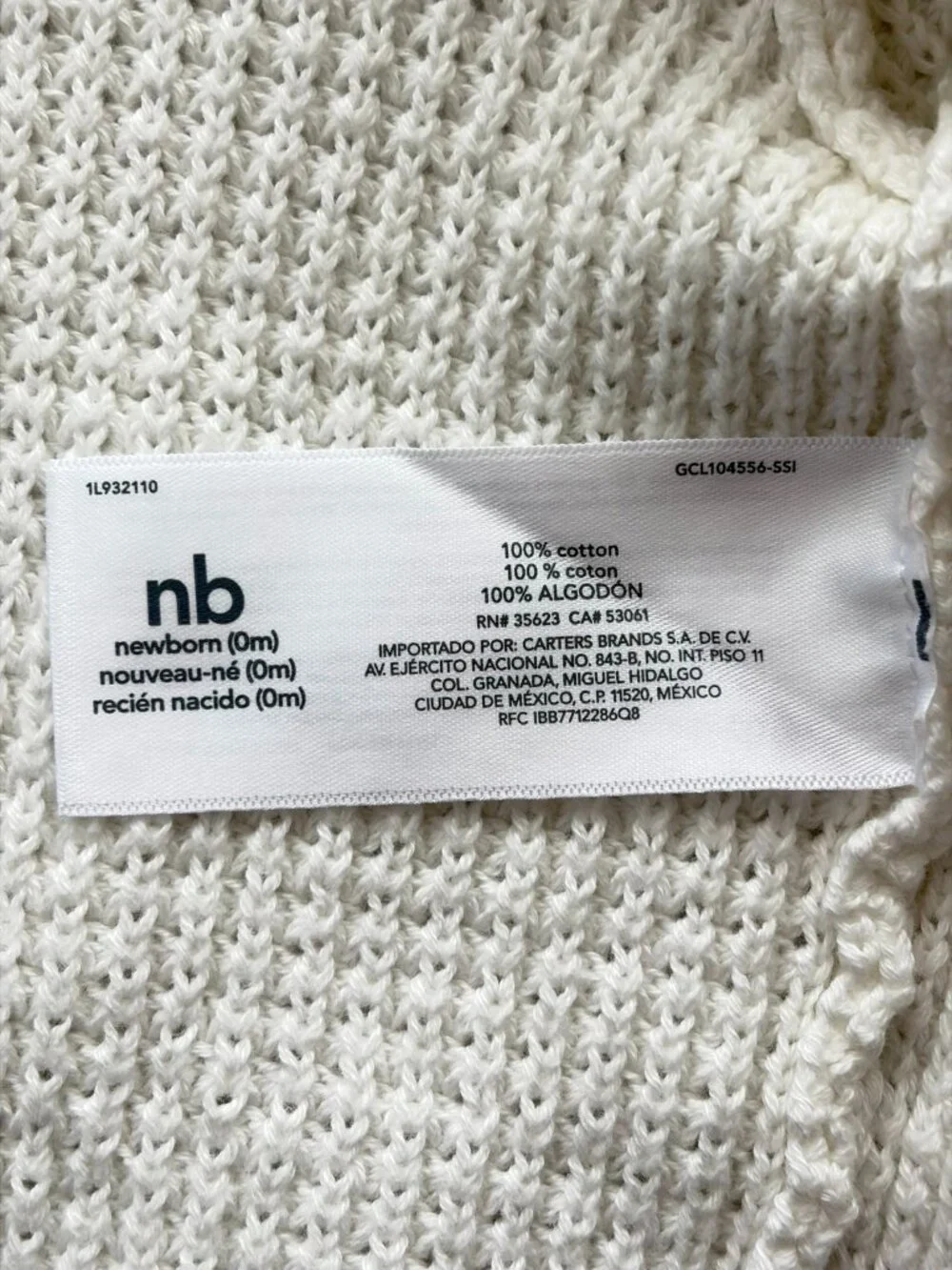 Carter's & Child of Mine Newborn Hoodies 2 Pc 100% Cotton Elephant Sweater Set